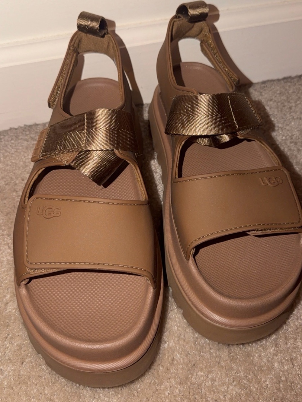 UGG Women’s Brown Platform Sport Sandals
